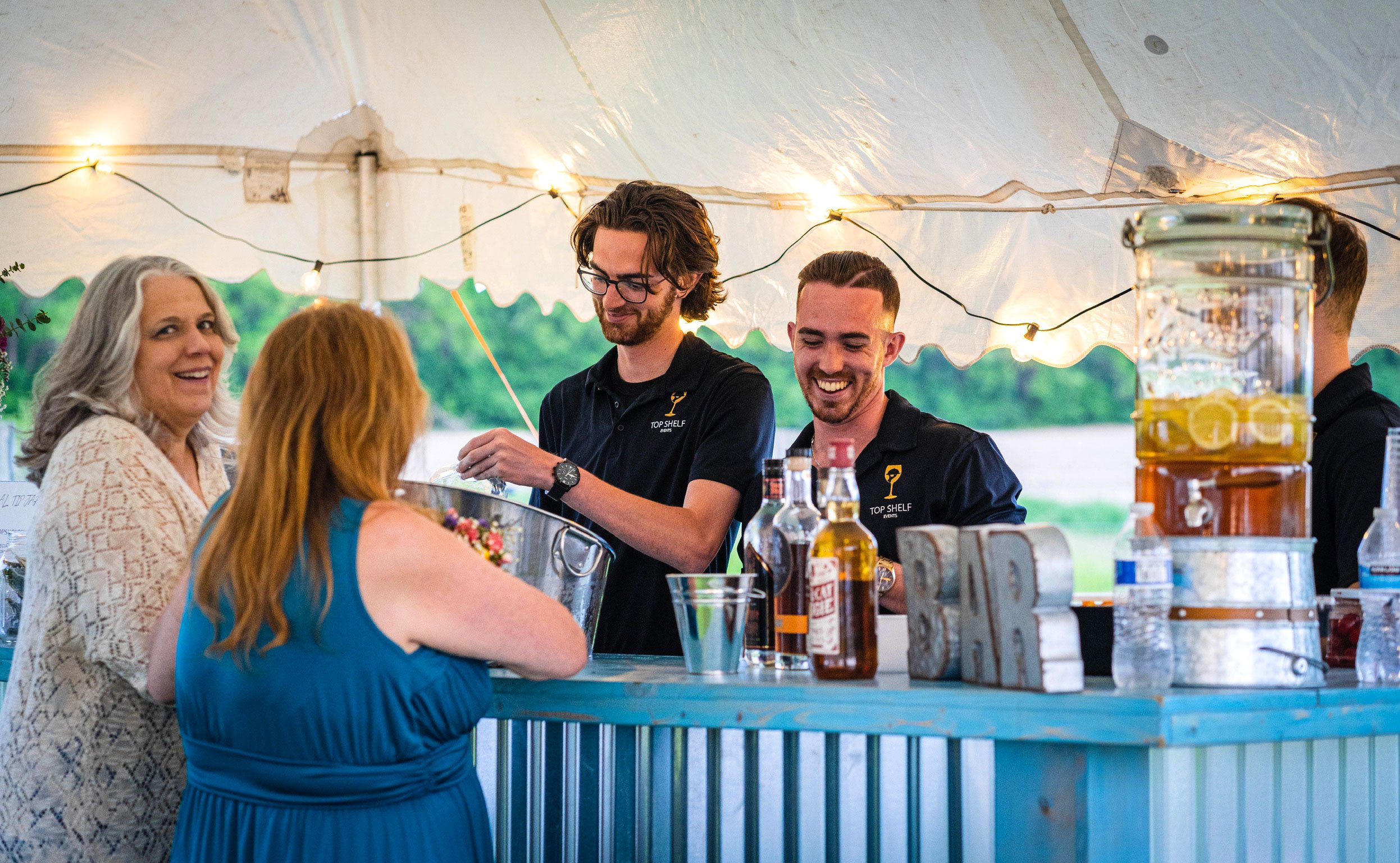 Top Shelf mobile bar staff